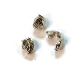 Clip on Leaf Pewter Dread Bead