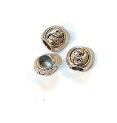 Yin Yang Pewter Dread Bead