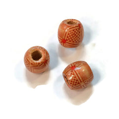 Neutral Wooden Dreadlocks Bead