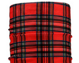 Red Plaid Dread Head Band