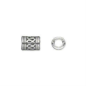 Pewter Dreadlocks Bead Style 39