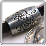 Pewter Dreadlocks Bead Style 4 Silver