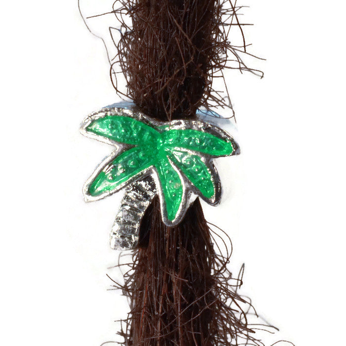 Palm Tree Pewter Dread Bead