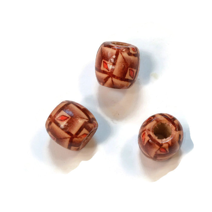 Small Mocha Wooden Dreadlocks Bead