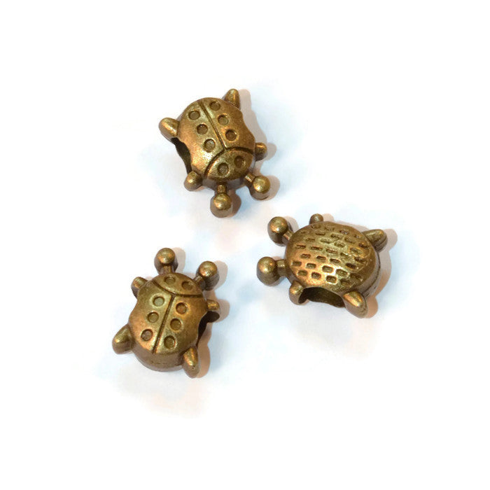 Bronze Small Ladybug Dreadlocks Bead
