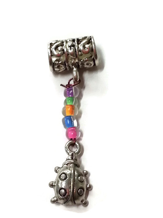 Lady Bug Dread Dangle