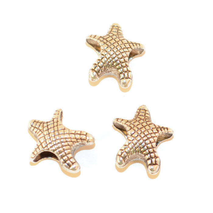 Pewter Starfish Dread Bead