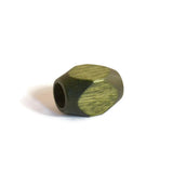 Large Forest Green Wooden Dread Bead