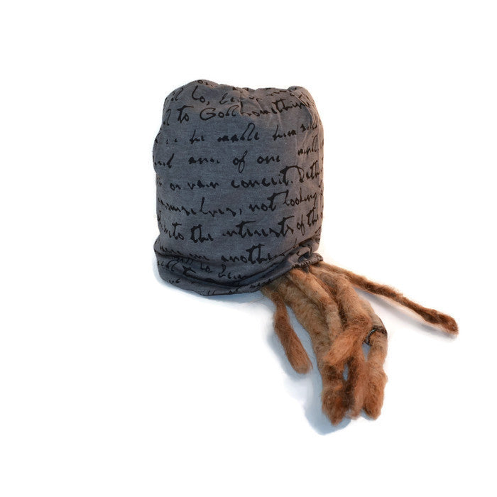 Gray Slouch Dread Hat