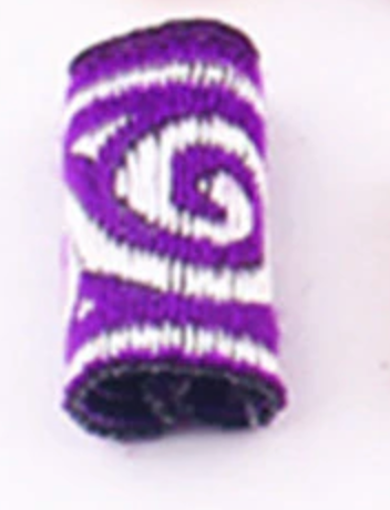 Purple Swirl Dread Cuff