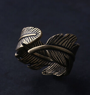 Copper Feather Dread Cuff