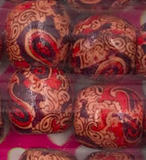 Paisley Wooden Dread Beads