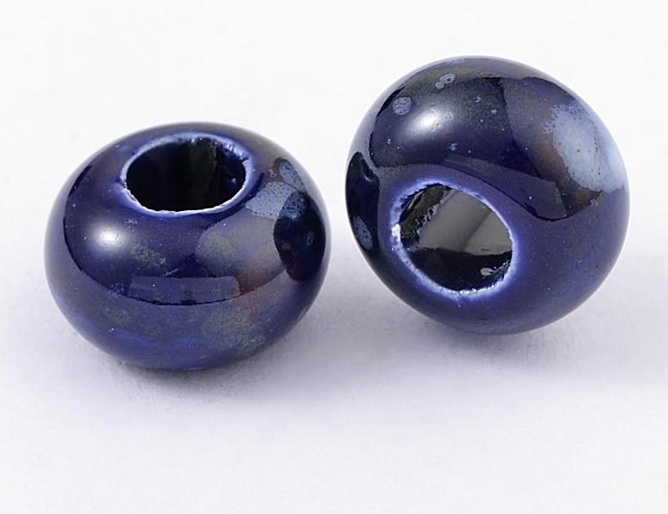 Blueberry Ceramic Dreadlocks Bead