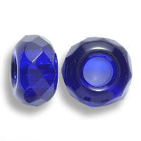 Cobalt Blue Glass Dread Bead