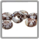 Coral Mother of Pearl Dread Bead
