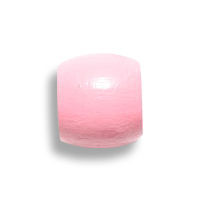 Small Pink Wooden Dread Bead