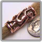 Pewter Dreadlocks Bead Style 2 Copper